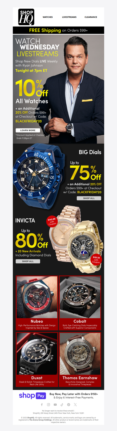 🕒 Flash Sale! Lowest Watch Prices of the Season!