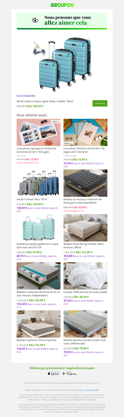 L'offre que tu as vue est toujours dispo !