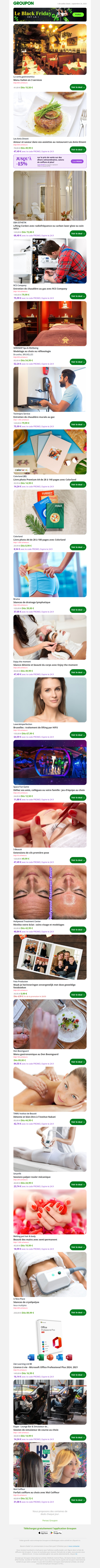 Menu Italien en 3 services