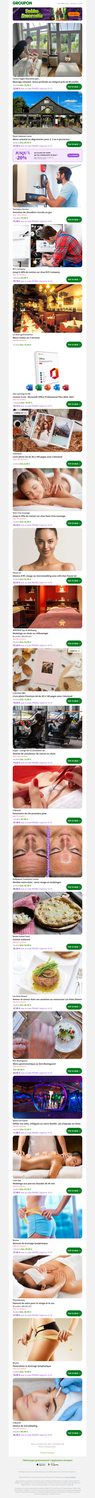 Massage relaxant, tissus profonds ou intégral près de Bruxelles