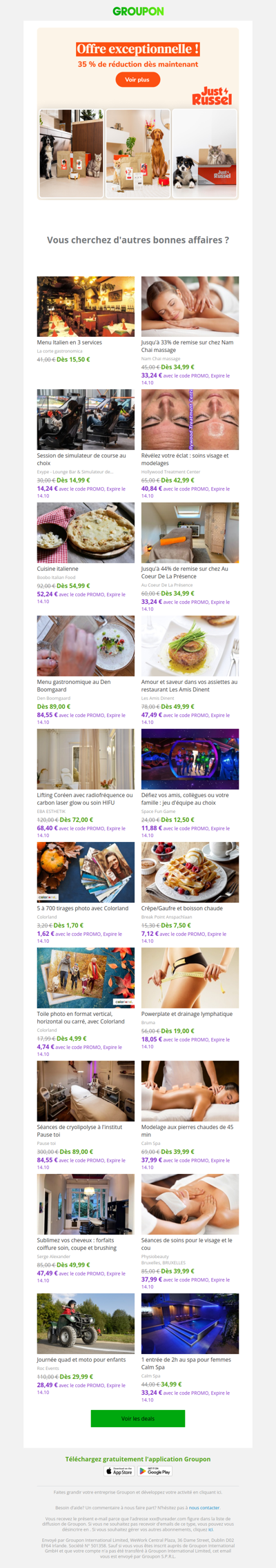 35 % de réduction sur des croquettes sur mesure