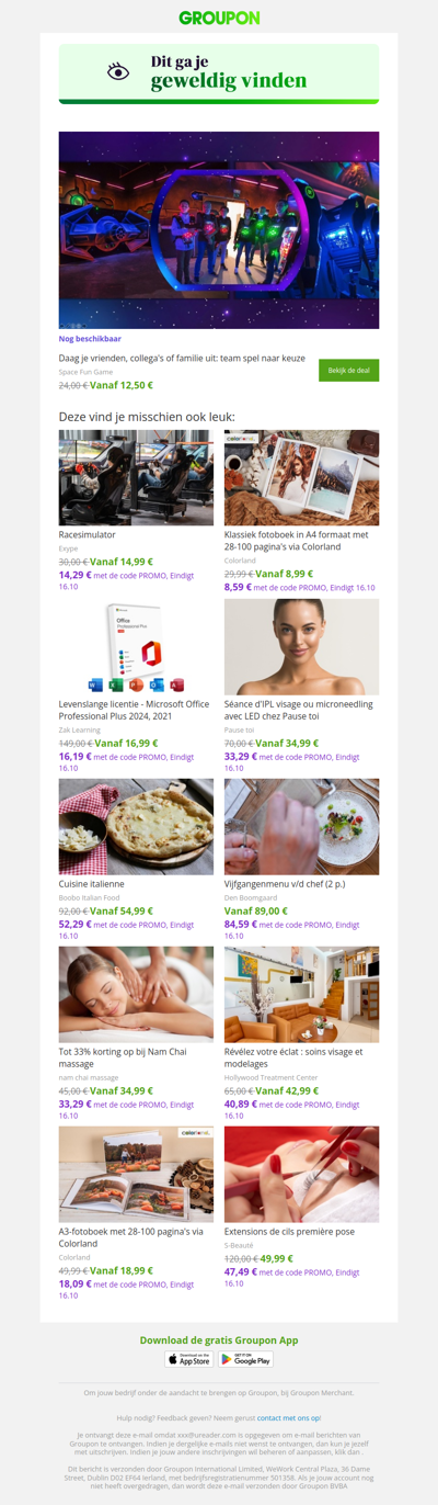 Zeg ja tegen deze deal! Hij is nog steeds beschikbaar!