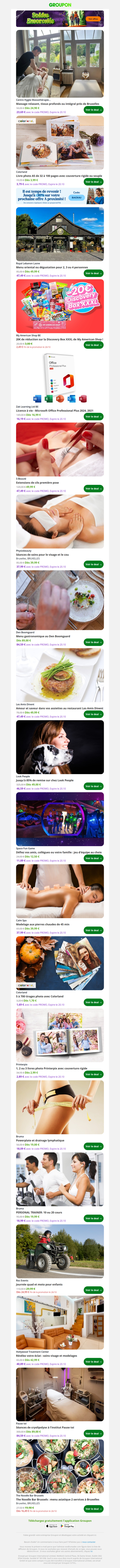 Massage relaxant, tissus profonds ou intégral près de Bruxelles