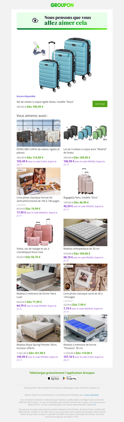 L'offre que tu as vue est toujours dispo !