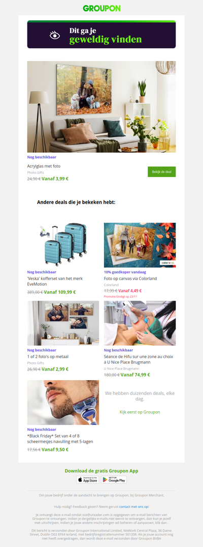 We zijn er vrij zeker van dat je deze deal geweldig zult vinden!