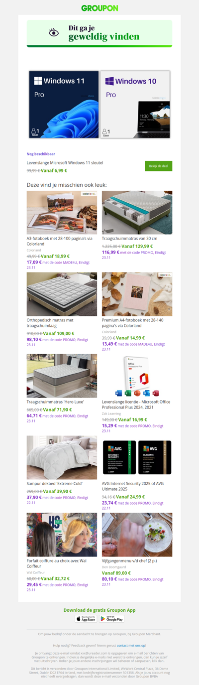 Zeg ja tegen deze deal! Hij is nog steeds beschikbaar!