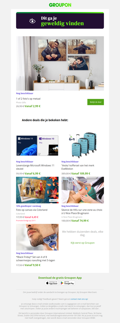 Je hebt nog tijd om deze deal te kopen!