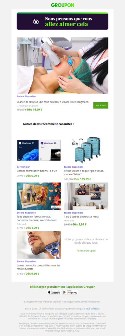 On est plutôt sûrs que tu vas adorer cette offre !