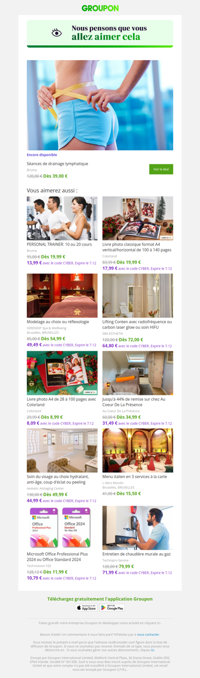 L'offre que tu as vue est toujours dispo !