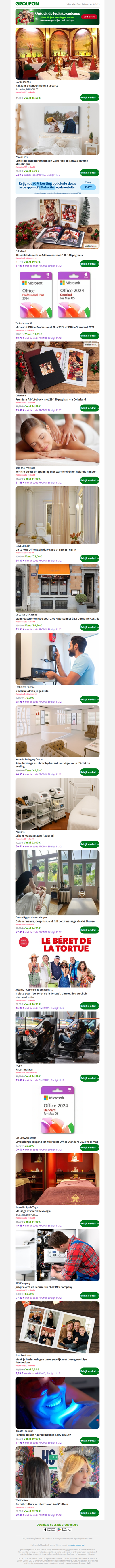 Italiaans 3-gangenmenu à la carte