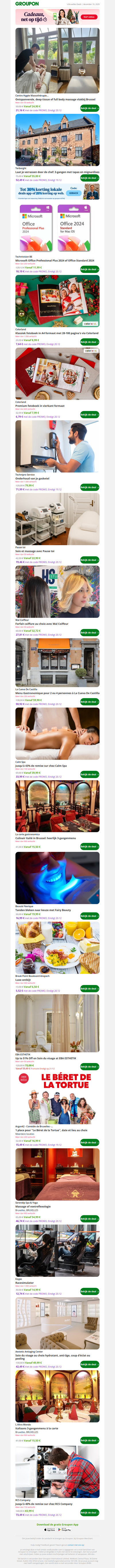 Ontspannende, deep tissue of full body massage vlakbij Brussel