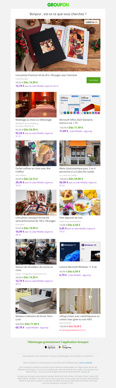 Les clients qui ont acheté cette offre sont aussi intéressés par ces offres
