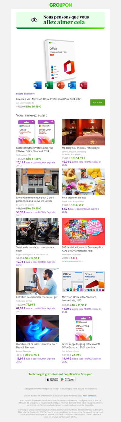 Dis oui à cette offre ! Elle est encore là !