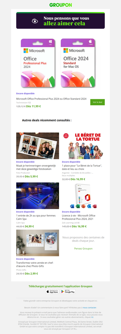 On est plutôt sûrs que tu vas adorer cette offre !