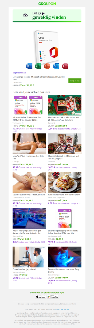 We zijn er vrij zeker van dat je deze deal geweldig zult vinden!