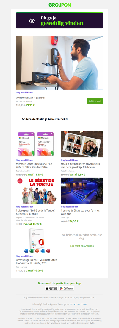 We zijn er vrij zeker van dat je deze deal geweldig zult vinden!