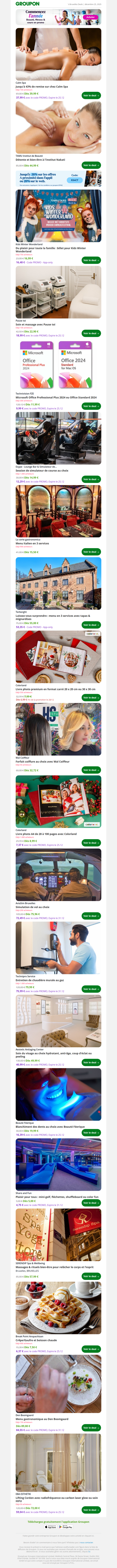 Jusqu'à 43% de remise sur chez Calm Spa