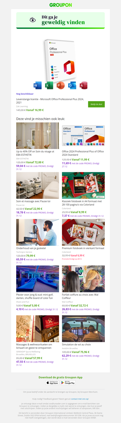 Zeg ja tegen deze deal! Hij is nog steeds beschikbaar!