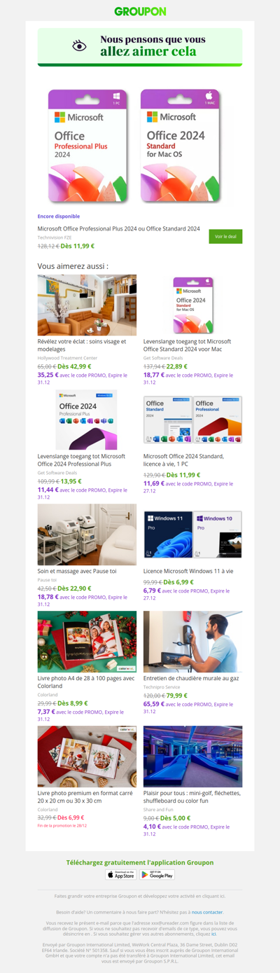 On est plutôt sûrs que tu vas adorer cette offre !