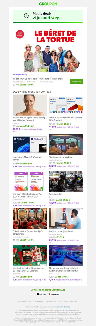 Tik-tok... de tijd raakt op om deze deal te pakken!