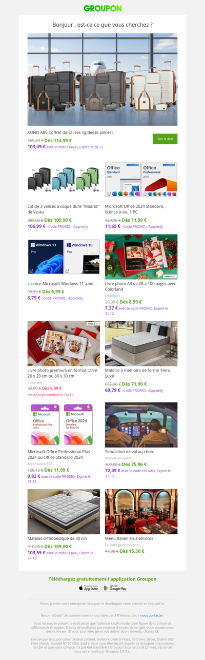 Les clients qui ont acheté cette offre sont aussi intéressés par ces offres