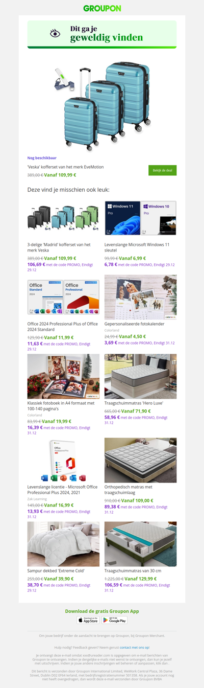 Zeg ja tegen deze deal! Hij is nog steeds beschikbaar!