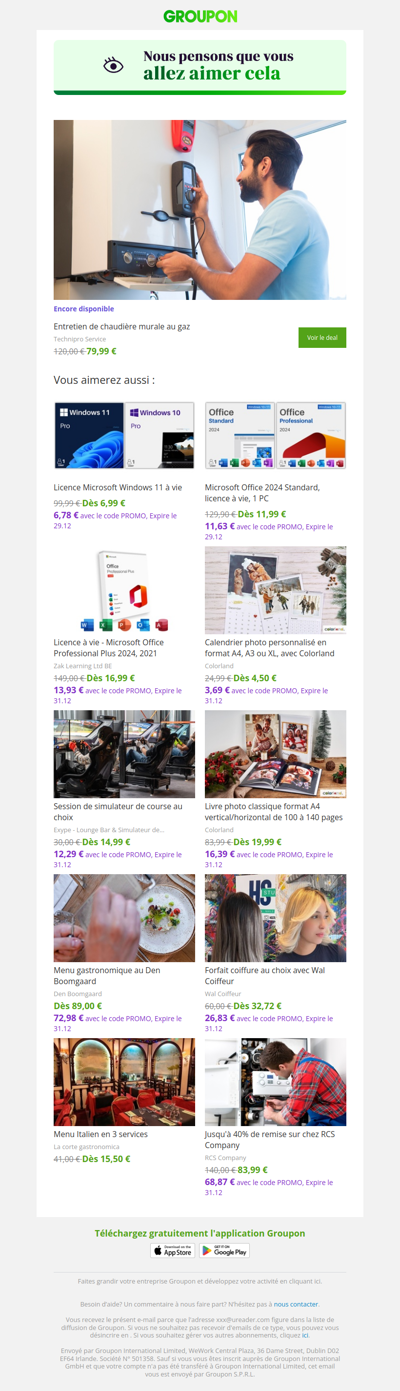 On est plutôt sûrs que tu vas adorer cette offre !