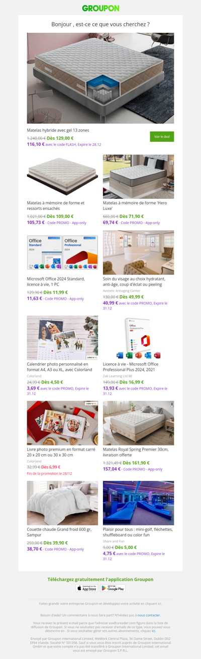 Les clients qui ont acheté cette offre sont aussi intéressés par ces offres