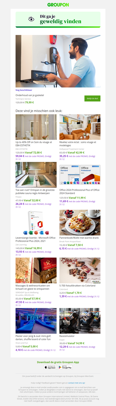 We zijn er vrij zeker van dat je deze deal geweldig zult vinden!