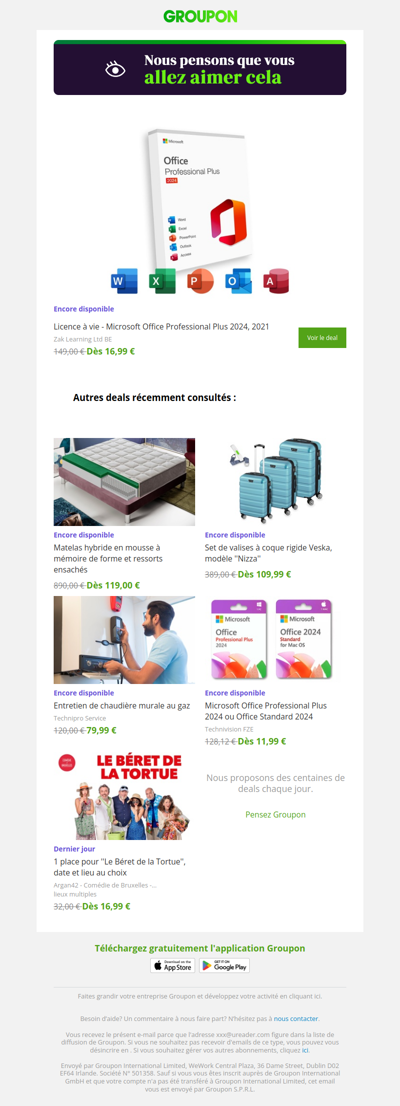 On est plutôt sûrs que tu vas adorer cette offre !