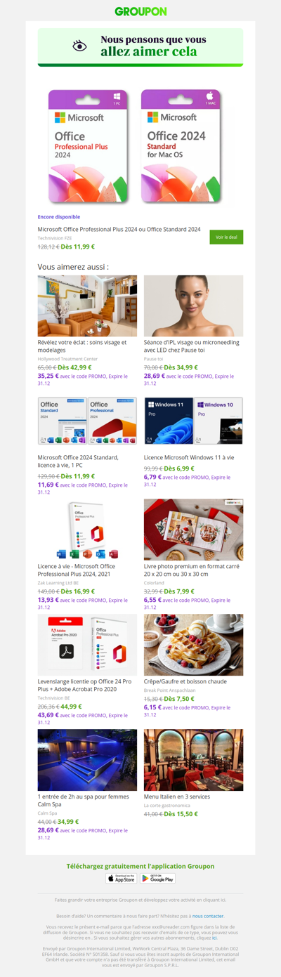 On est plutôt sûrs que tu vas adorer cette offre !