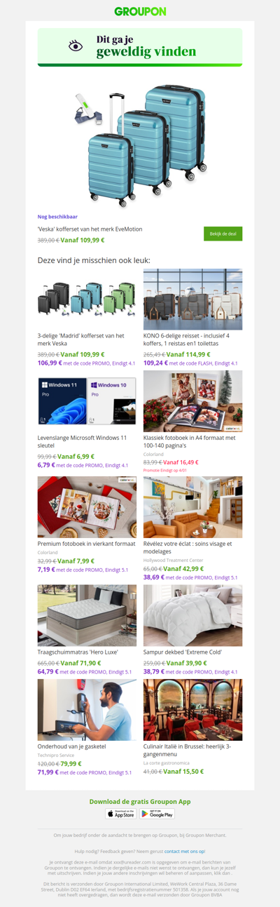 We zijn er vrij zeker van dat je deze deal geweldig zult vinden!