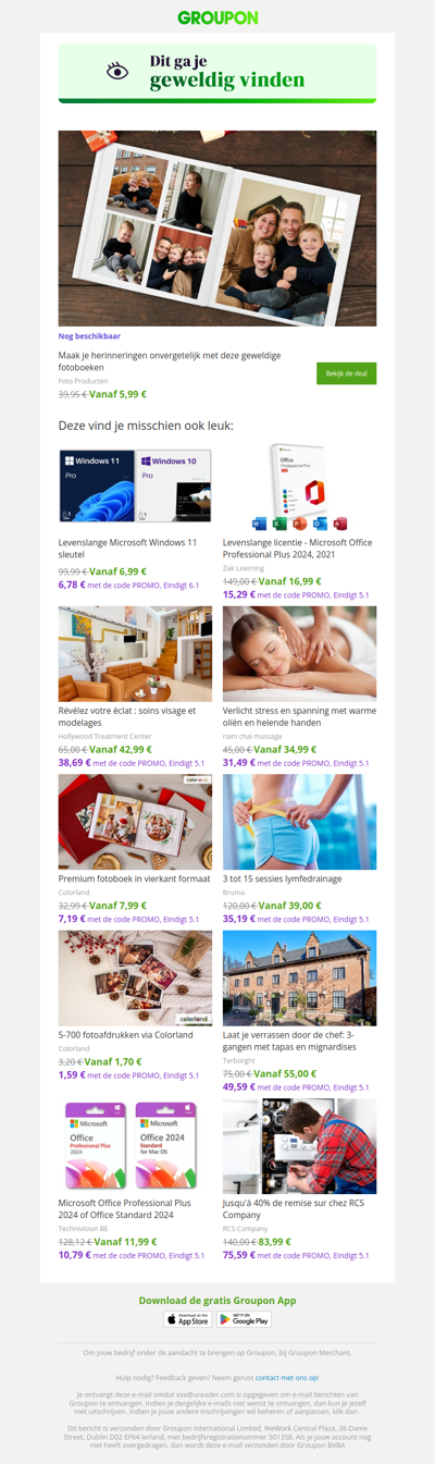 We zijn er vrij zeker van dat je deze deal geweldig zult vinden!