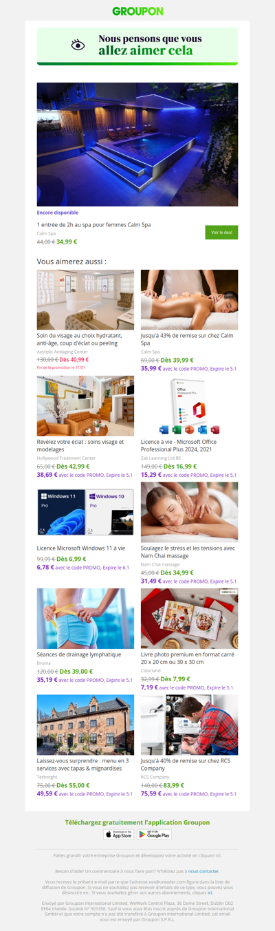 On est plutôt sûrs que tu vas adorer cette offre !