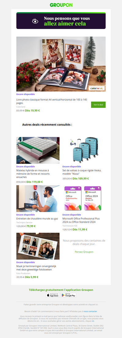 On est plutôt sûrs que tu vas adorer cette offre !