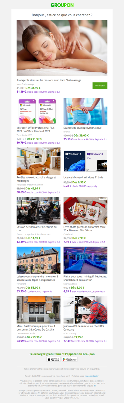 Les clients qui ont acheté cette offre sont aussi intéressés par ces offres