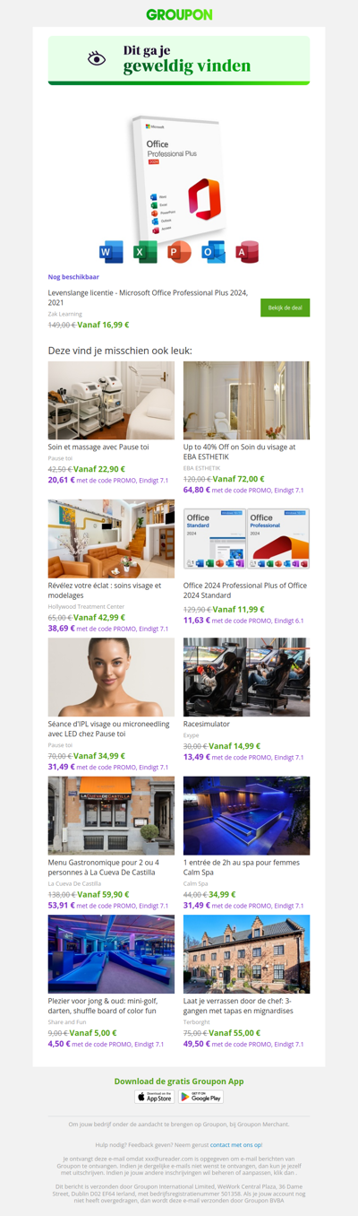 Zeg ja tegen deze deal! Hij is nog steeds beschikbaar!