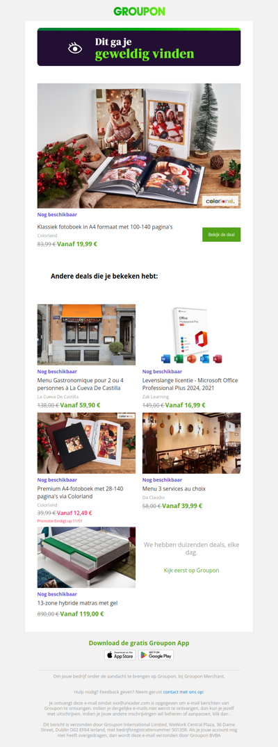 We zijn er vrij zeker van dat je deze deal geweldig zult vinden!