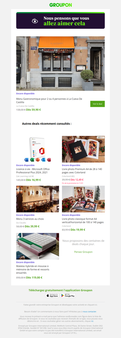 On est plutôt sûrs que tu vas adorer cette offre !