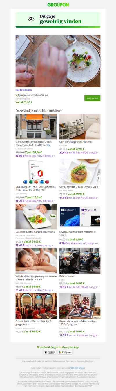 Zeg ja tegen deze deal! Hij is nog steeds beschikbaar!