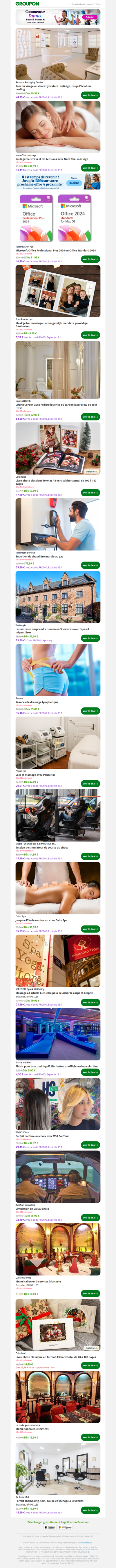 Soin du visage au choix hydratant, anti-âge, coup d'éclat ou peeling