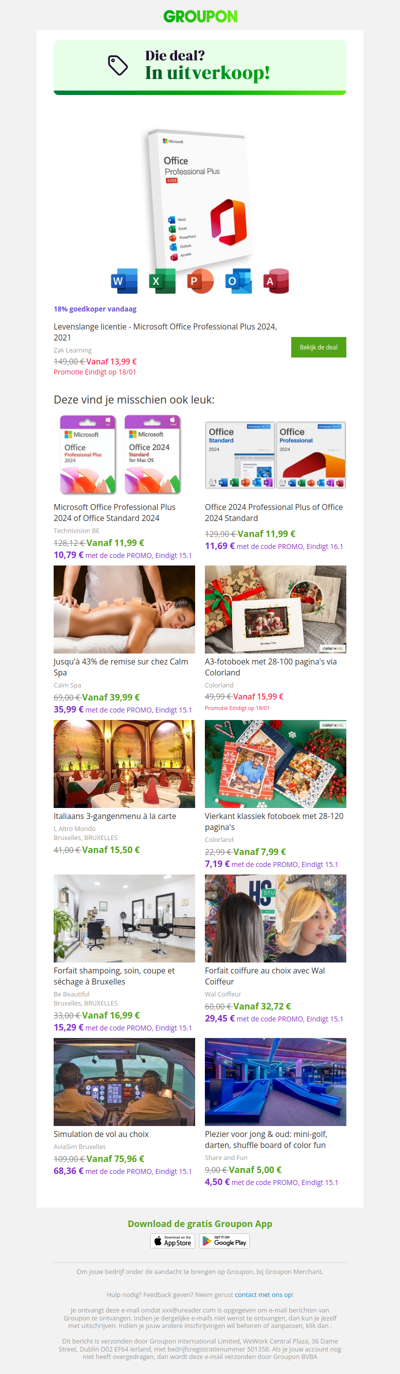 Prijsalarm! Bespaar op de deal die je leuk vond!