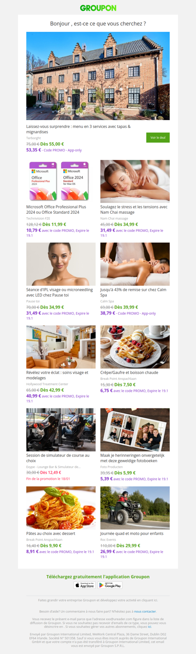 Les clients qui ont acheté cette offre sont aussi intéressés par ces offres