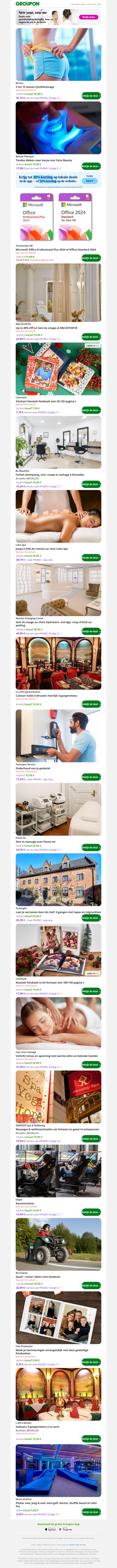 3 tot 15 sessies lymfedrainage