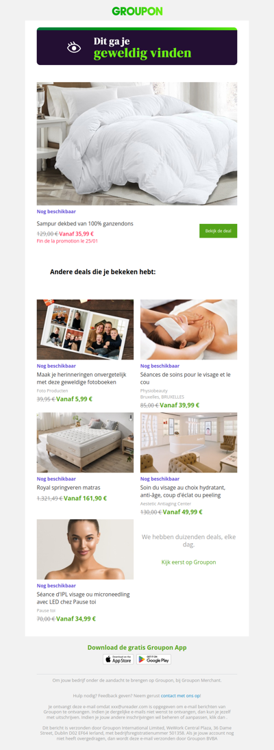 Zeg ja tegen deze deal! Hij is nog steeds beschikbaar!