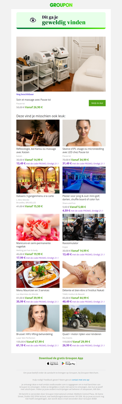 Zeg ja tegen deze deal! Hij is nog steeds beschikbaar!