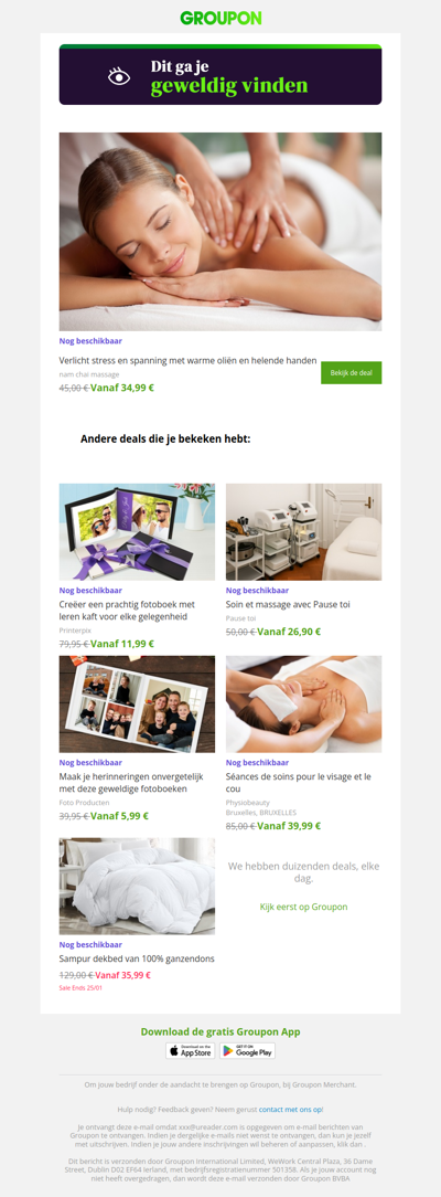 Zeg ja tegen deze deal! Hij is nog steeds beschikbaar!