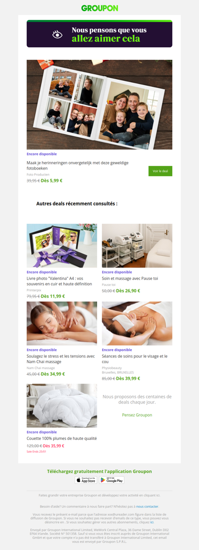 Dis oui à cette offre ! Elle est encore là !