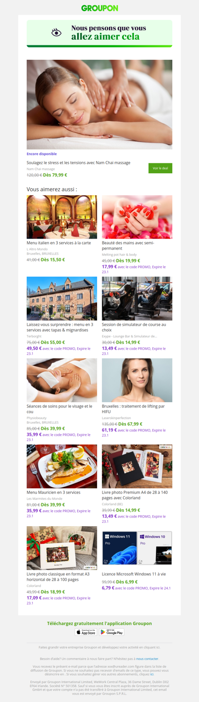 On est plutôt sûrs que tu vas adorer cette offre !