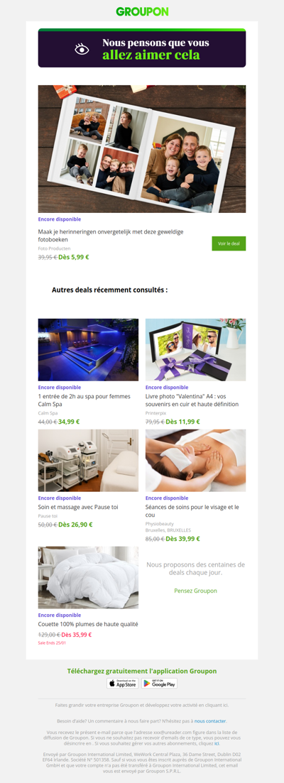 On est plutôt sûrs que tu vas adorer cette offre !